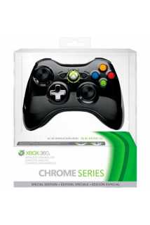 Геймпад Xbox 360 Wireless Controller Black Chrome